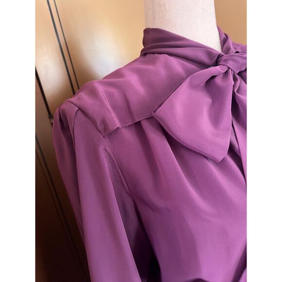 Vintage blouse in mauve, size L - Picture 3 of 6